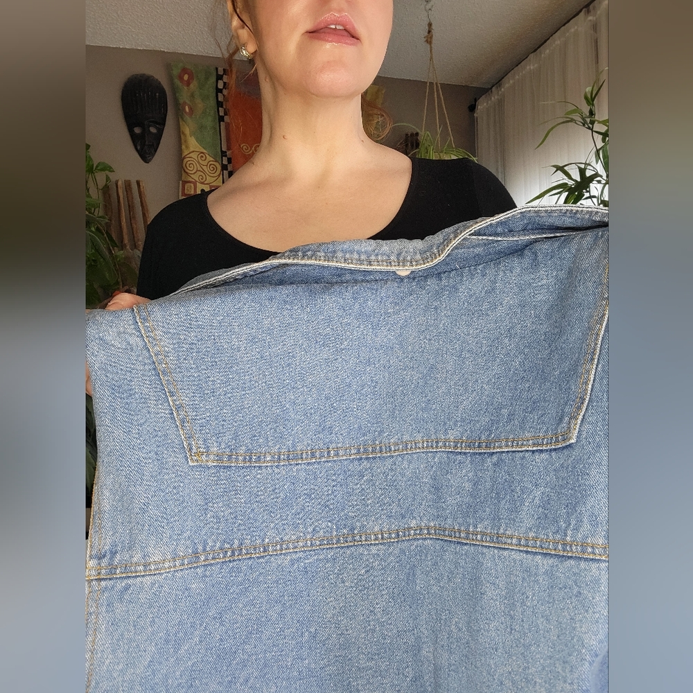 Vintage 90's Bluenotes Flannel Lined Vest - Picture 5 of 12